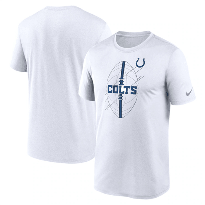 Men's Indianapolis Colts White Legend Icon Performance T-Shirt Men's Indianapolis Colts White Legend Icon Performance T-Shirt