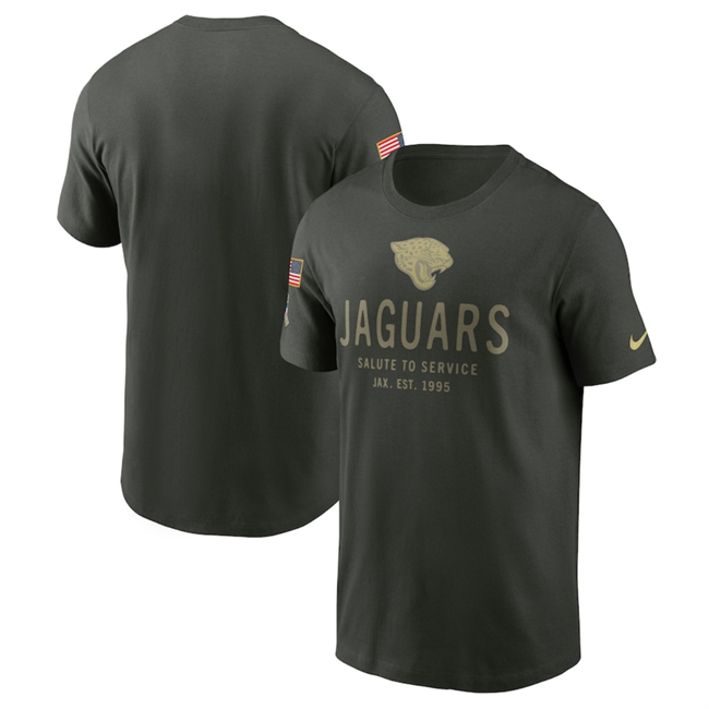 Men's Jacksonville Jaguars Forest Green 2025 Salute to Service Sideline Primary Edge Dri-FIT T-Shirt Men's Jacksonville Jaguars Forest Green 2025 Salute to Service Sideline Primary Edge Dri-FIT T-Shirt