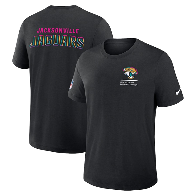 Men's Jacksonville Jaguars Black 2025 Crucial Catch Tri-Blend Dri-FIT T-Shirt Men's Jacksonville Jaguars Black 2025 Crucial Catch Tri-Blend Dri-FIT T-Shirt