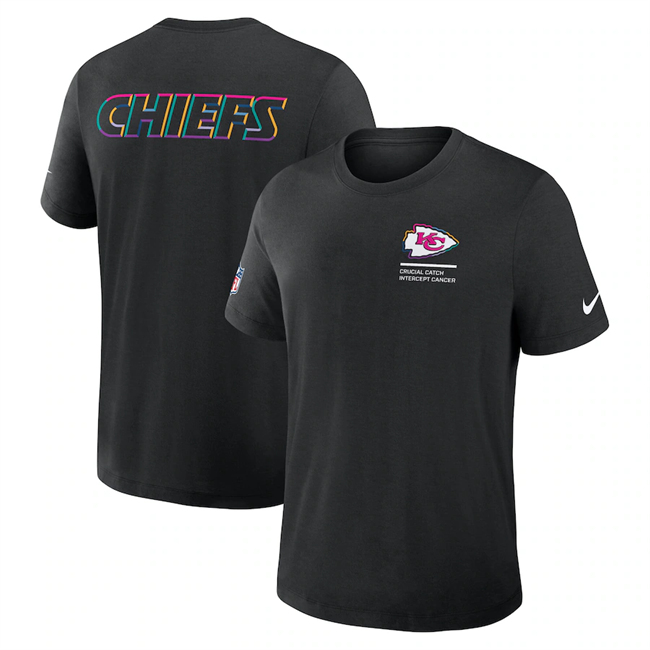 Men's Kansas City Chiefs Black 2025 Crucial Catch Tri-Blend Dri-FIT T-Shirt Men's Kansas City Chiefs Black 2025 Crucial Catch Tri-Blend Dri-FIT T-Shirt