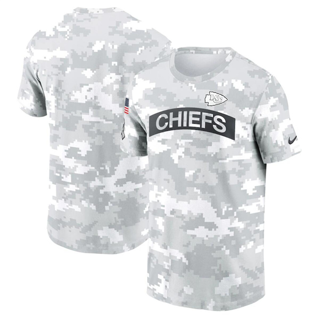 Men's Kansas City Chiefs 2024 Arctic Camo Salute To Service Performance T-Shirt Men's Kansas City Chiefs 2024 Arctic Camo Salute To Service Performance T-Shirt