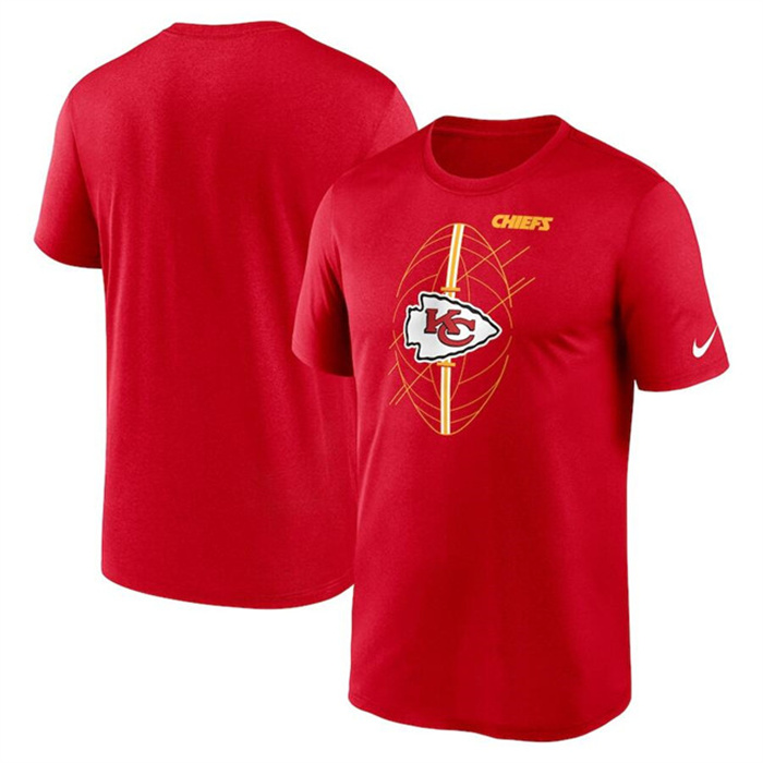 Men's Kansas City Chiefs Red Legend Icon Performance T-Shirt Men's Kansas City Chiefs Red Legend Icon Performance T-Shirt