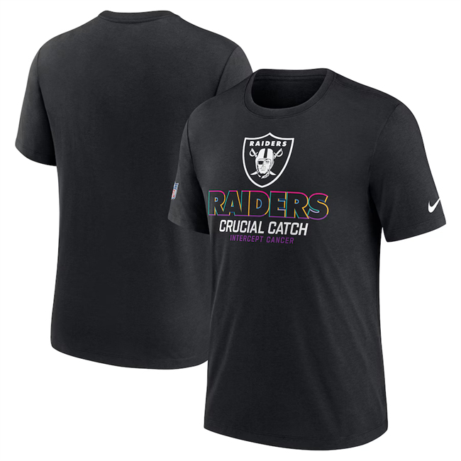 Men's Las Vegas Raiders Black 2024 Crucial Catch T-Shirt Men's Las Vegas Raiders Black 2024 Crucial Catch T-Shirt
