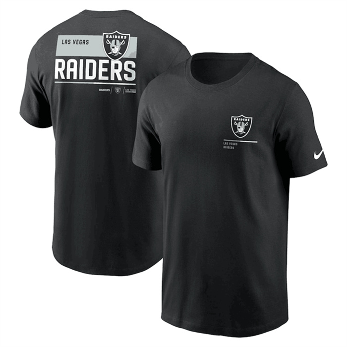 Men's Las Vegas Raiders Black Team Incline T-Shirt Men's Las Vegas Raiders Black Team Incline T-Shirt