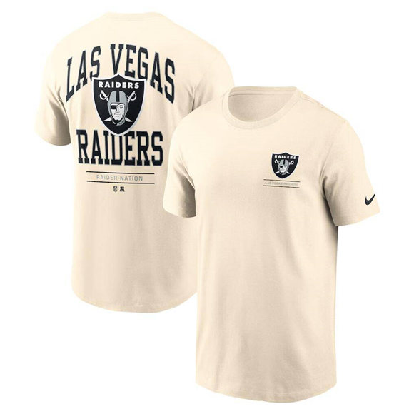 Men's Las Vegas Raiders Cream T-Shirt