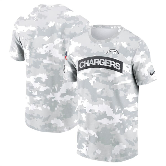 Men's Los Angeles Chargers 2024 Arctic Camo Salute To Service Performance T-Shirt Men's Los Angeles Chargers 2024 Arctic Camo Salute To Service Performance T-Shirt