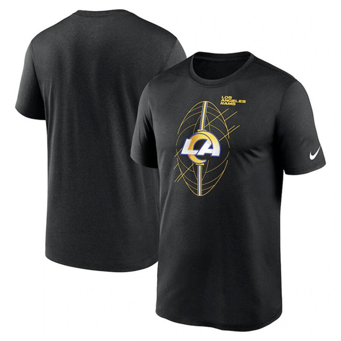 Men's Los Angeles Rams Black Legend Icon Performance T-Shirt Men's Los Angeles Rams Black Legend Icon Performance T-Shirt