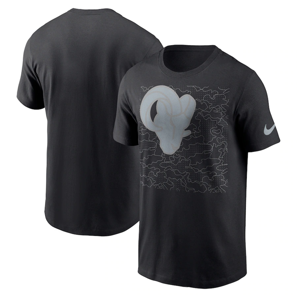 Men's Los Angeles Rams Black T-Shirt Men's Los Angeles Rams Black T-Shirt