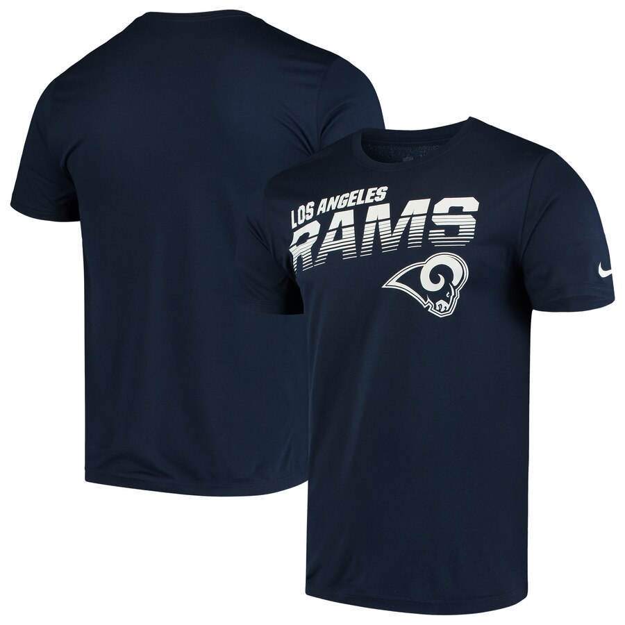 Los Angeles Rams Nike Sideline Line Of Scrimmage Legend Performance T-Shirt Navy Los Angeles Rams Nike Sideline Line Of Scrimmage Legend Performance T-Shirt Navy
