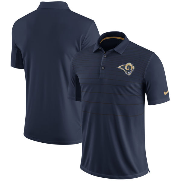 Men's Los Angeles Rams Nike Navy Early Season Polo Men's Los Angeles Rams Nike Navy Early Season Polo