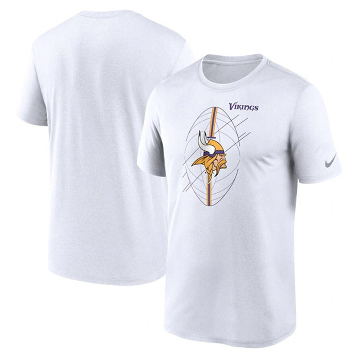 Men's Minnesota Vikings White Legend Icon Performance T-Shirt Men's Minnesota Vikings White Legend Icon Performance T-Shirt