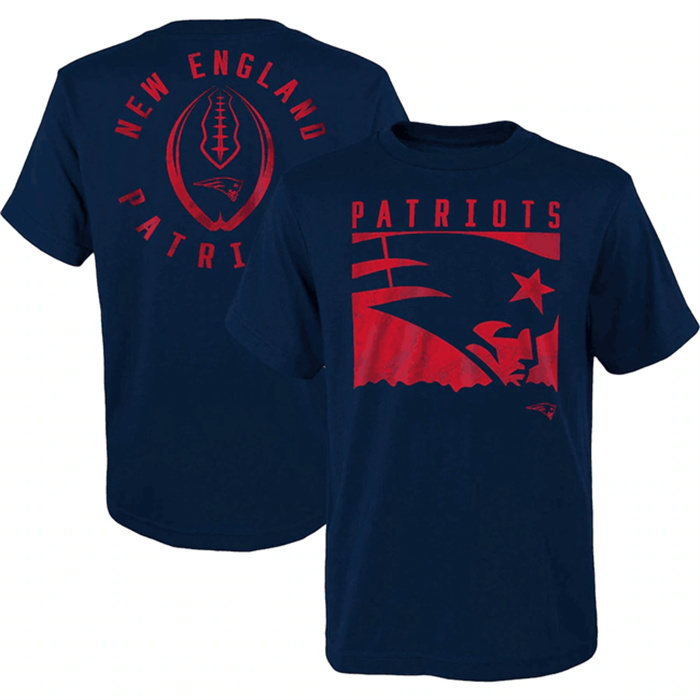 Men's New England Patriots Navy Preschool Liquid Camo Logo T-Shirt Men's New England Patriots Navy Preschool Liquid Camo Logo T-Shirt