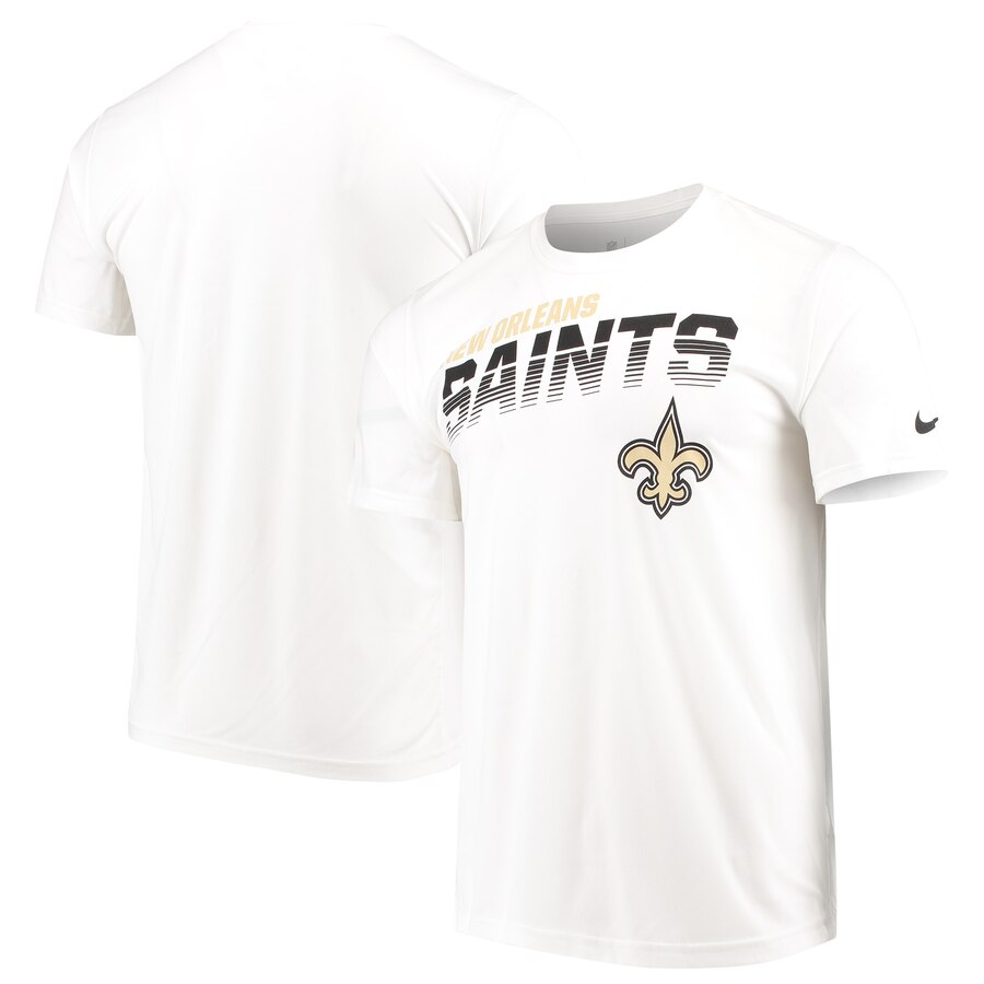 New Orleans Saints Nike Sideline Line Of Scrimmage Legend Performance T-Shirt White New Orleans Saints Nike Sideline Line Of Scrimmage Legend Performance T-Shirt White
