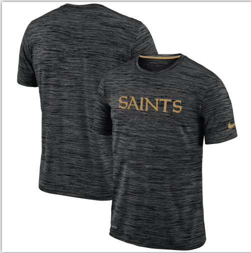 Nike New Orleans Saints Black Velocity Performance T-Shirt Nike New Orleans Saints Black Velocity Performance T-Shirt