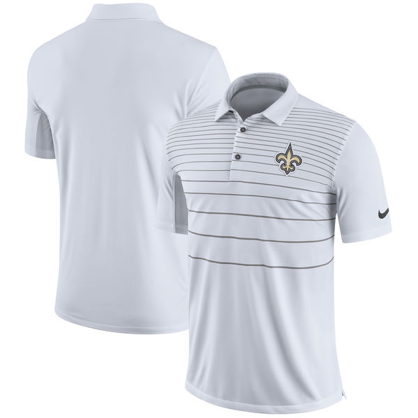 Men's New Orleans Saints Nike White Early Season Polo Men's New Orleans Saints Nike White Early Season Polo