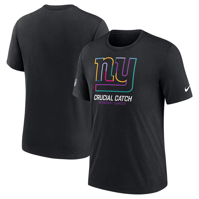 Men's New York Giants Black 2024 Crucial Catch T-Shirt Men's New York Giants Black 2024 Crucial Catch T-Shirt