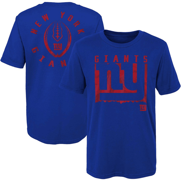 Men's New York Giants Royal Preschool Liquid Camo Logo T-Shirt Men's New York Giants Royal Preschool Liquid Camo Logo T-Shirt