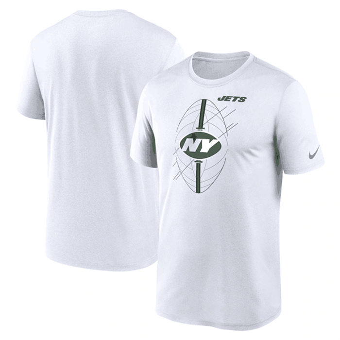 Men's New York Jets White Legend Icon Performance T-Shirt Men's New York Jets White Legend Icon Performance T-Shirt