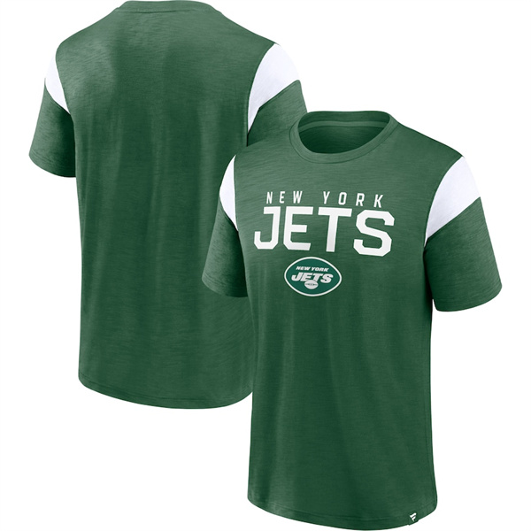 Men's New York Jets Green White Home Stretch Team T-Shirt Men's New York Jets Green White Home Stretch Team T-Shirt