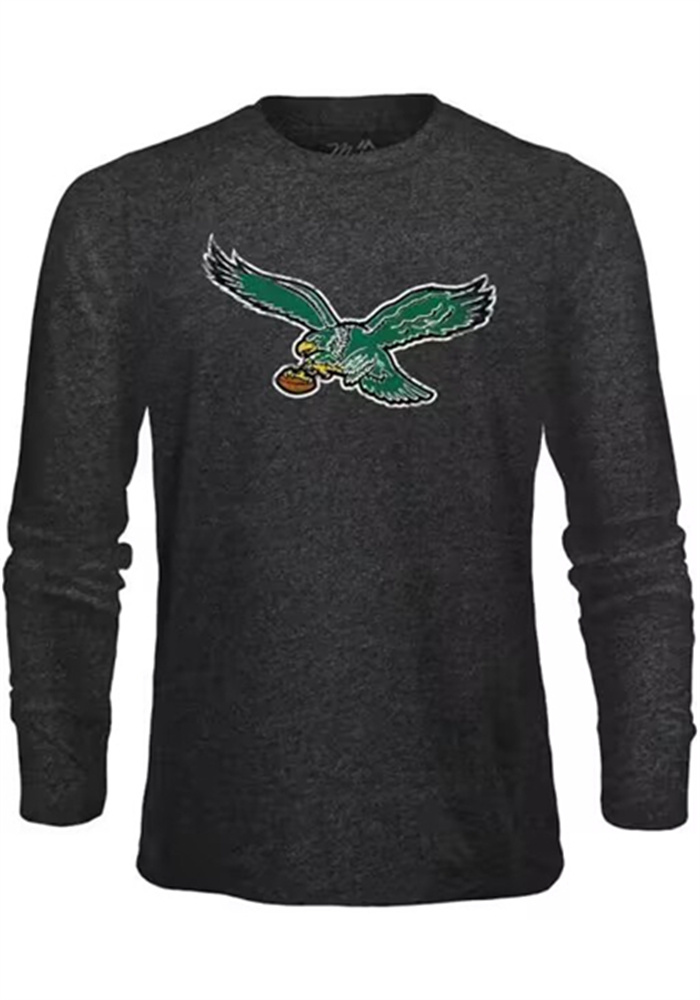 Men's Philadelphia Eagles Black Long Sleeve T Men's Philadelphia Eagles Black Long Sleeve T