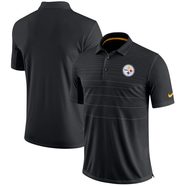 Men's Pittsburgh Steelers Nike Black Early Season Polo Men's Pittsburgh Steelers Nike Black Early Season Polo