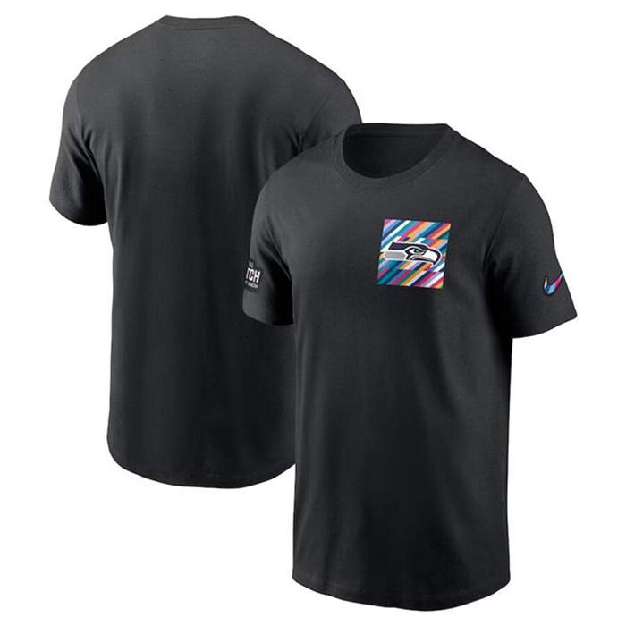 Men's Seattle Seahawks Black 2023 Crucial Catch Sideline Tri-Blend T-Shirt Men's Seattle Seahawks Black 2023 Crucial Catch Sideline Tri-Blend T-Shirt