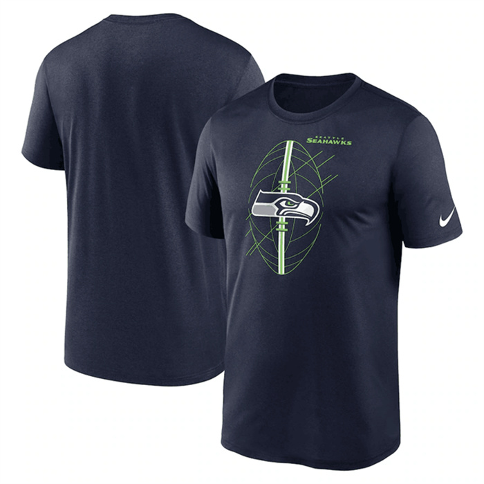 Men's Seattle Seahawks Navy Legend Icon Performance T-Shirt Men's Seattle Seahawks Navy Legend Icon Performance T-Shirt