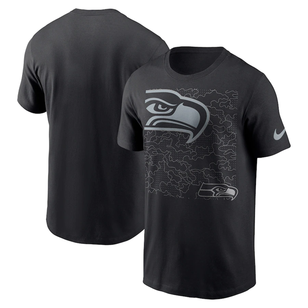 Men's Seattle Seahawks Black T-Shirt Men's Seattle Seahawks Black T-Shirt