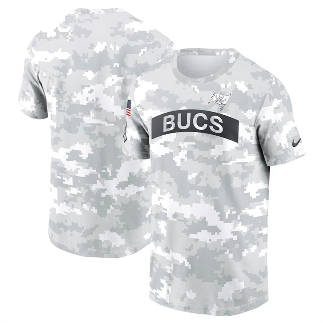 Men's Tampa Bay Buccaneers 2024 Arctic Camo Salute To Service Performance T-Shirt Men's Tampa Bay Buccaneers 2024 Arctic Camo Salute To Service Performance T-Shirt