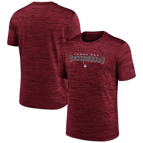 Men's Tampa Bay Buccaneers Red Velocity Performance T-Shirt Men's Tampa Bay Buccaneers Red Velocity Performance T-Shirt