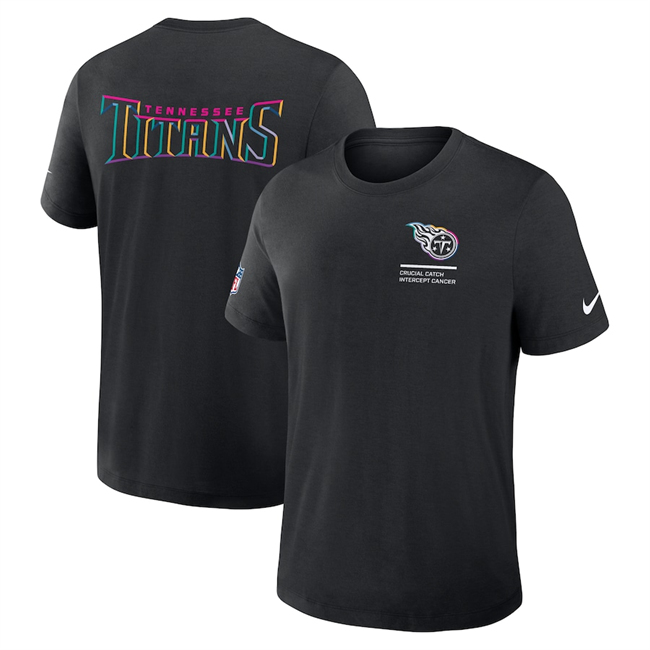 Men's Tennessee Titans Black 2025 Crucial Catch Tri-Blend Dri-FIT T-Shirt Men's Tennessee Titans Black 2025 Crucial Catch Tri-Blend Dri-FIT T-Shirt