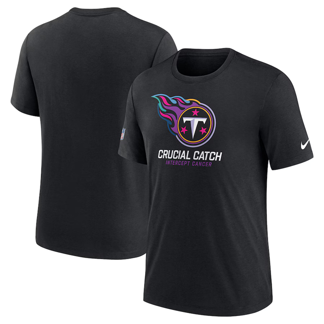 Men's Tennessee Titans Black 2024 Crucial Catch T-Shirt Men's Tennessee Titans Black 2024 Crucial Catch T-Shirt