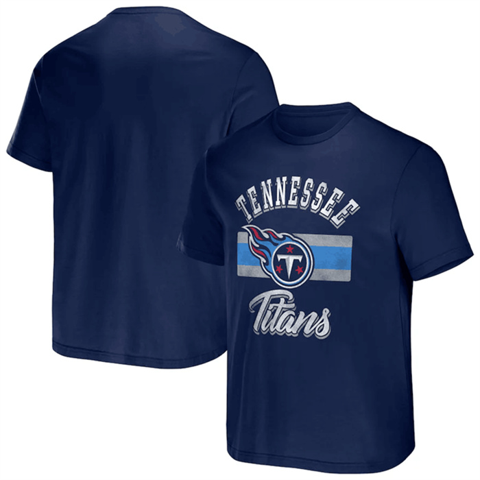 Men's Tennessee Titans Navy X Darius Rucker Collection Stripe T-Shirt Men's Tennessee Titans Navy X Darius Rucker Collection Stripe T-Shirt