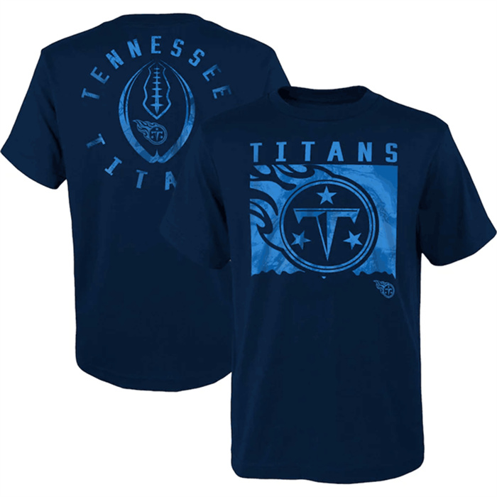 Men's Tennessee Titans Navy Preschool Liquid Camo Logo T-Shirt Men's Tennessee Titans Navy Preschool Liquid Camo Logo T-Shirt