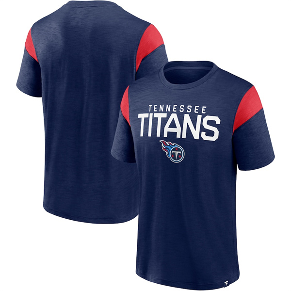 Men's Tennessee Titans Navy Home Stretch Team T-Shirt Men's Tennessee Titans Navy Home Stretch Team T-Shirt
