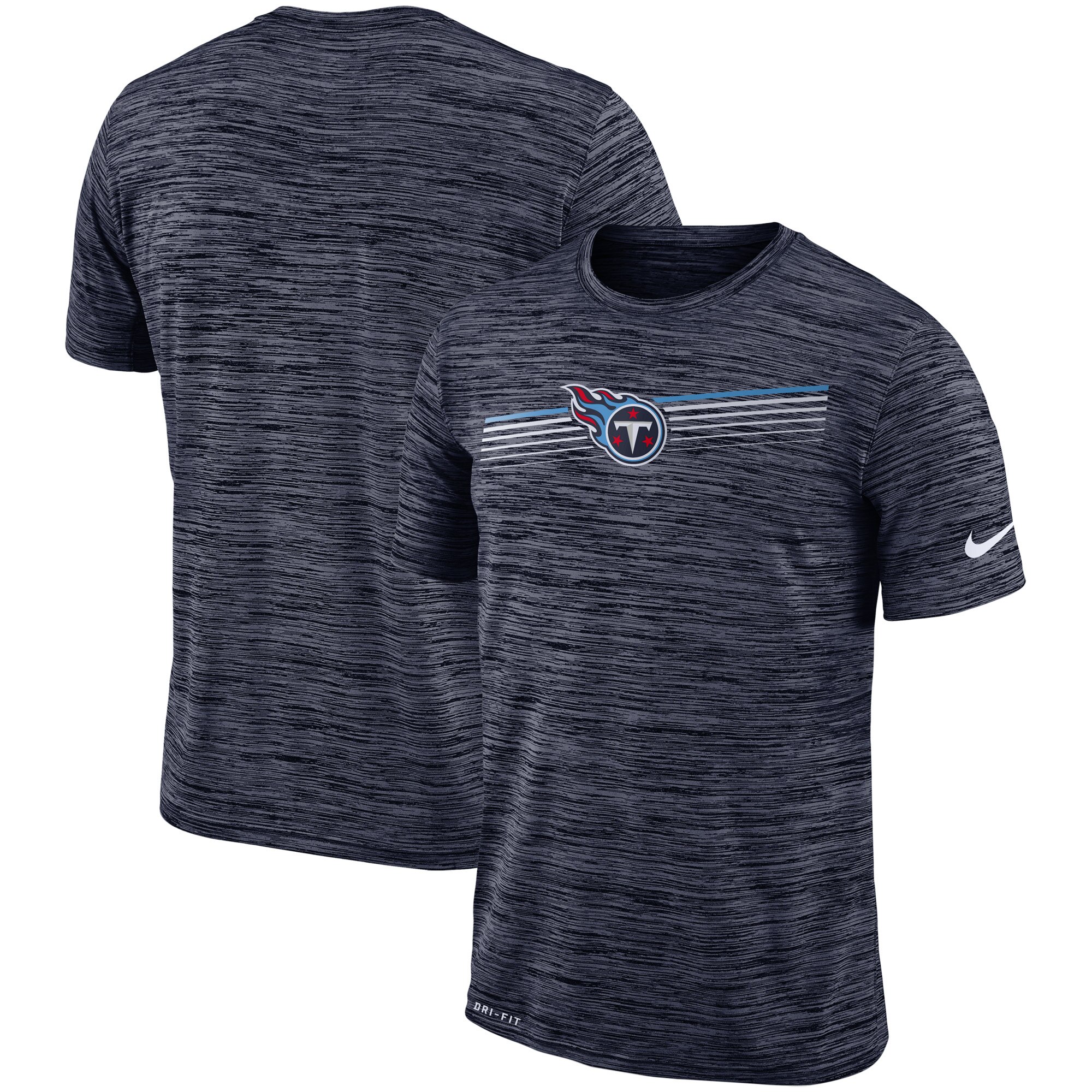 Tennessee Titans Nike Sideline Velocity Performance T-Shirt Heathered Navy Tennessee Titans Nike Sideline Velocity Performance T-Shirt Heathered Navy