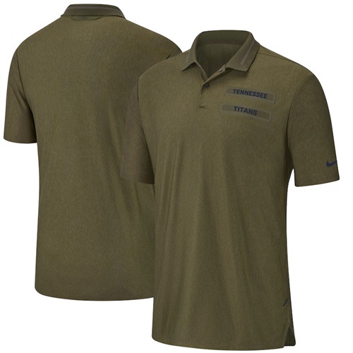 Tennessee Titans Nike Salute to Service Sideline Polo Olive Tennessee Titans Nike Salute to Service Sideline Polo Olive