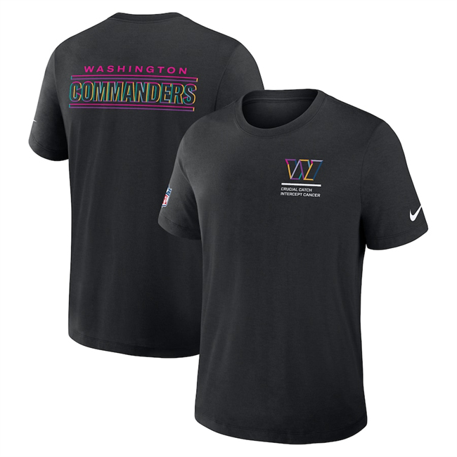 Men's Washington Commanders Black 2025 Crucial Catch Tri-Blend Dri-FIT T-Shirt Men's Washington Commanders Black 2025 Crucial Catch Tri-Blend Dri-FIT T-Shirt