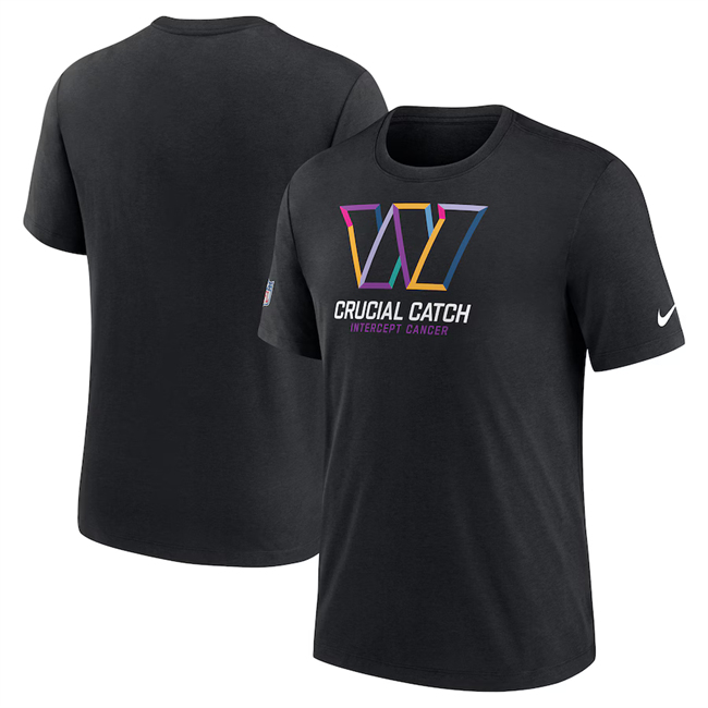 Men's Washington Commanders Black 2024 Crucial Catch T-Shirt Men's Washington Commanders Black 2024 Crucial Catch T-Shirt
