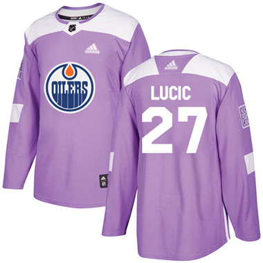 Adidas Oilers #27 Milan Lucic Purple Authentic Fights Cancer Stitched NHL Jersey Adidas Oilers #27 Milan Lucic Purple Authentic Fights Cancer Stitched NHL Jersey