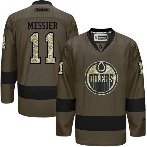 Oilers #11 Mark Messier Green Salute to Service Stitched NHL Jersey Oilers #11 Mark Messier Green Salute to Service Stitched NHL Jersey