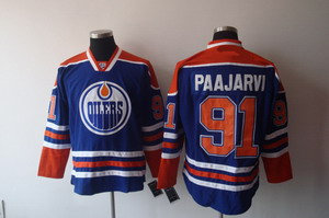 Edmonton Oilers 91 Magnus Paajarvi Blue Jersey