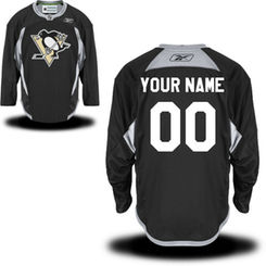 Reebok Pittsburgh Penguins Men's Practice Alternate Custom Jersey - Black Reebok Pittsburgh Penguins Men's Practice Alternate Custom Jersey - Black