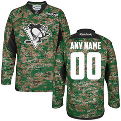 Men's Pittsburgh Penguins Reebok Digital Camo Veteran's Day Custom Practice Jersey Men's Pittsburgh Penguins Reebok Digital Camo Veteran's Day Custom Practice Jersey