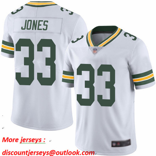 Packers #33 Aaron Jones White Youth Stitched Football Vapor Untouchable Limited Jersey