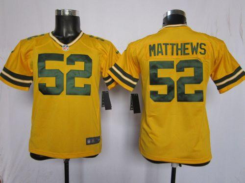 Nike Packers #52 Clay Matthews Yellow Alternate Youth Stitched NFL Elite Jersey Nike Packers #52 Clay Matthews Yellow Alternate Youth Stitched NFL Elite Jersey