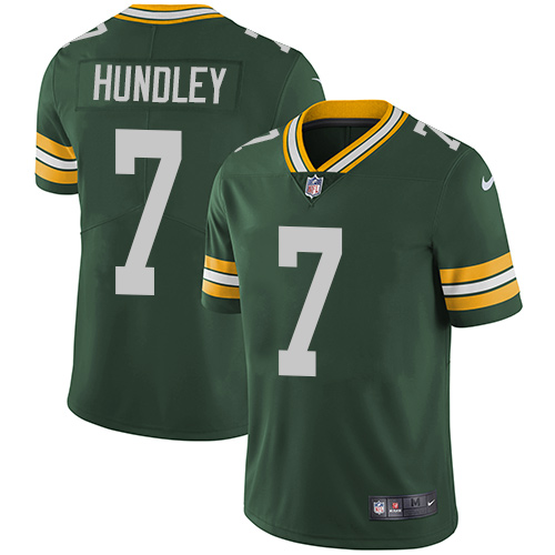 Nike Packers #7 Brett Hundley Green Team Color Youth Vapor Untouchable Limited Player NFL Jersey