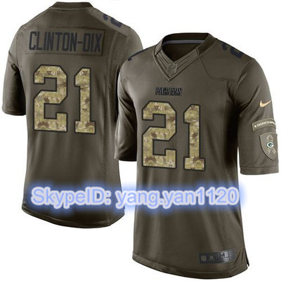 Nike Packers #21 Ha Ha Clinton-Dix Green Youth Stitched NFL Limited Salute to Service Jersey