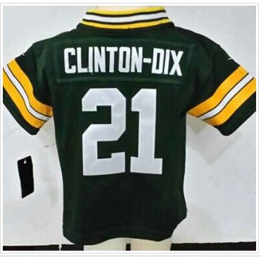 Toddler Green Bay Packers#21 Ha Ha Clinton-Dix Green Team Color Stitched NFL Elite Jersey