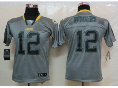 Youth NEW Green Bay Packers #12 Aaron Rodgers Lights Out Grey Elite Jerseys Youth NEW Green Bay Packers #12 Aaron Rodgers Lights Out Grey Elite Jerseys
